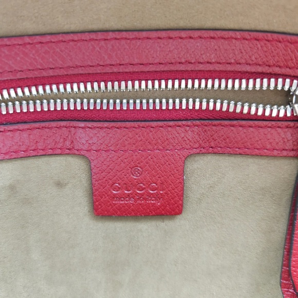 Gucci Red Small GG Supreme Tian Backpack - Picture 9 of 10